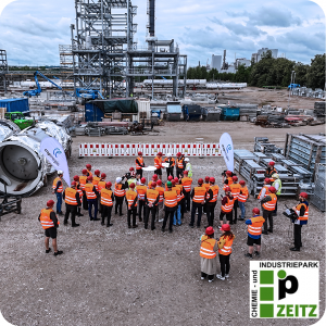 feierliche Übergabe auf Baustelle CEBC